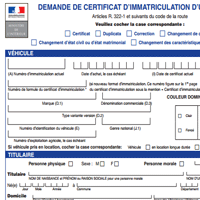 Fiche de liaison carte grise cerfa